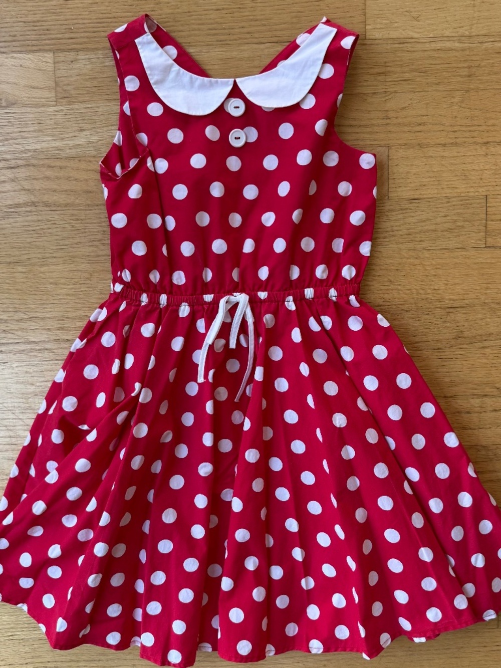 Eleanor Rose Minnie Mouse Dress Size 7 Red Polka Dot EUC Disney Boutique Style